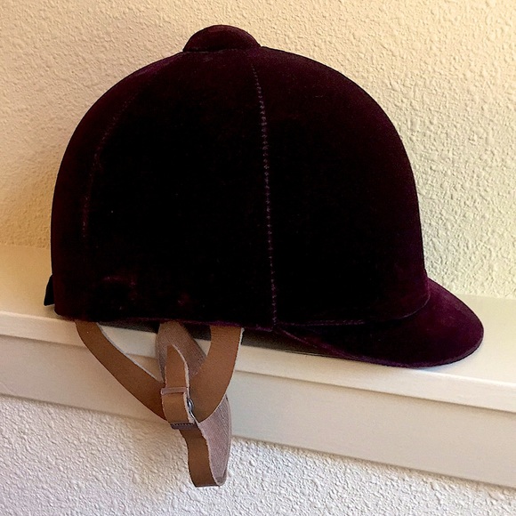 Vintage Velvet English Riding Helmet - Picture 1 of 10